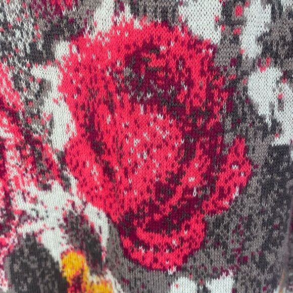 Sundance Floral Knit Cotton Blend Sweater Size XS   348 - Picture 9 of 10